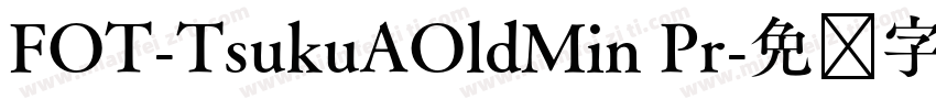 FOT-TsukuAOldMin Pr字体转换